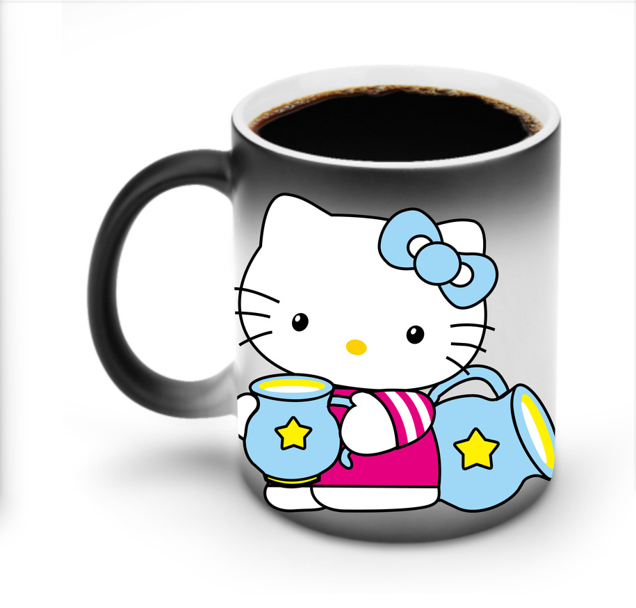 （画像用） Hello Kitty ハローキティ 温度変色マグカップ
