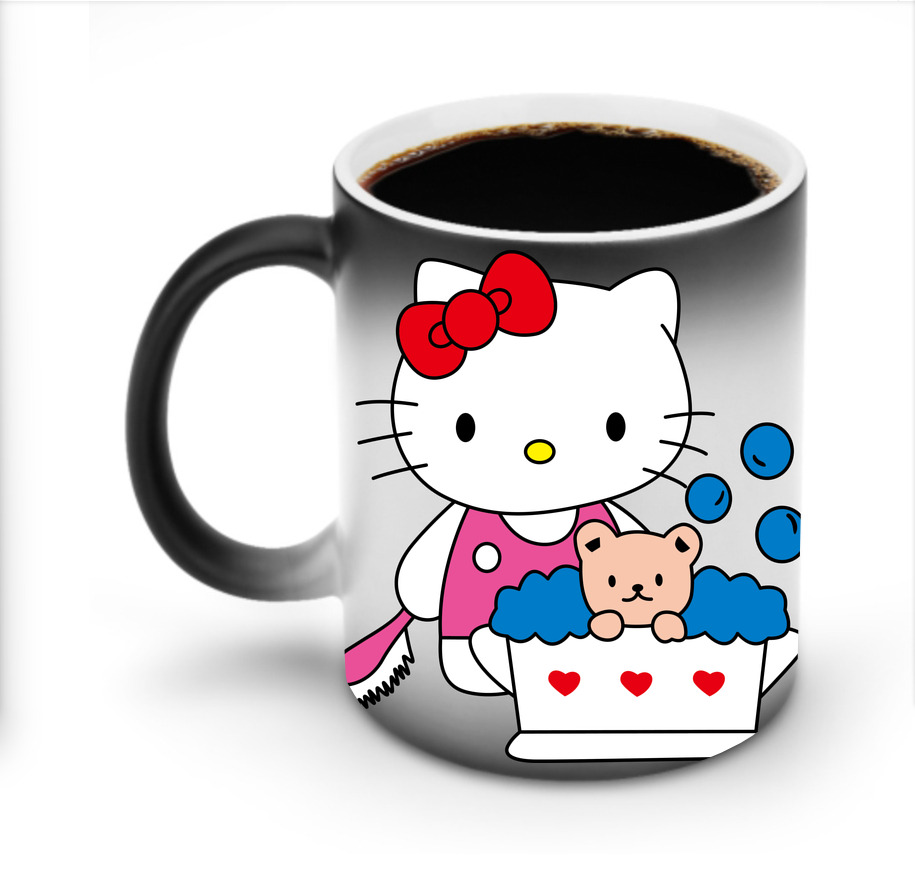 （画像用） Hello Kitty ハローキティ 温度変色マグカップ