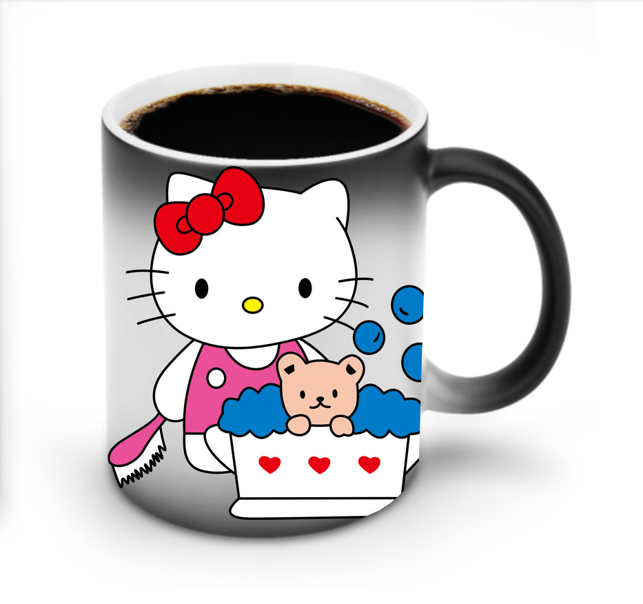（画像用） Hello Kitty ハローキティ 温度変色マグカップ