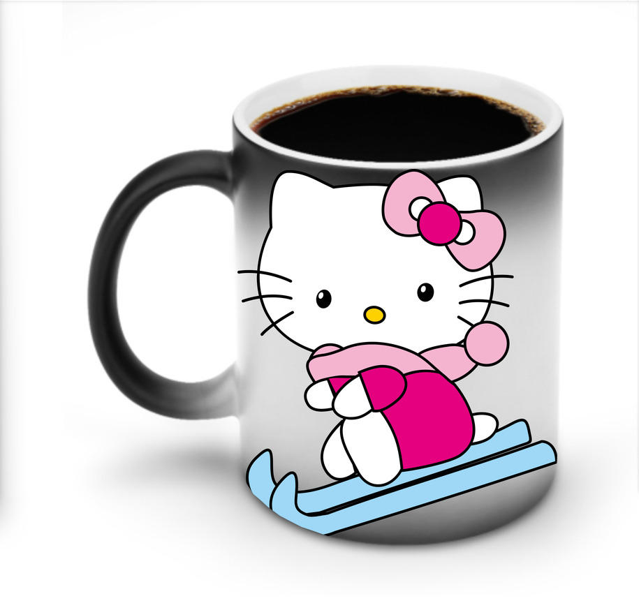 （画像用） Hello Kitty ハローキティ 温度変色マグカップ