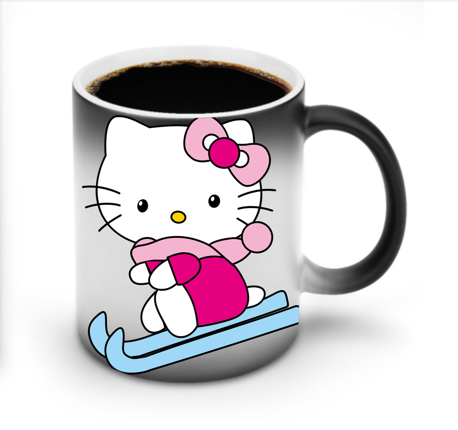 （画像用） Hello Kitty ハローキティ 温度変色マグカップ