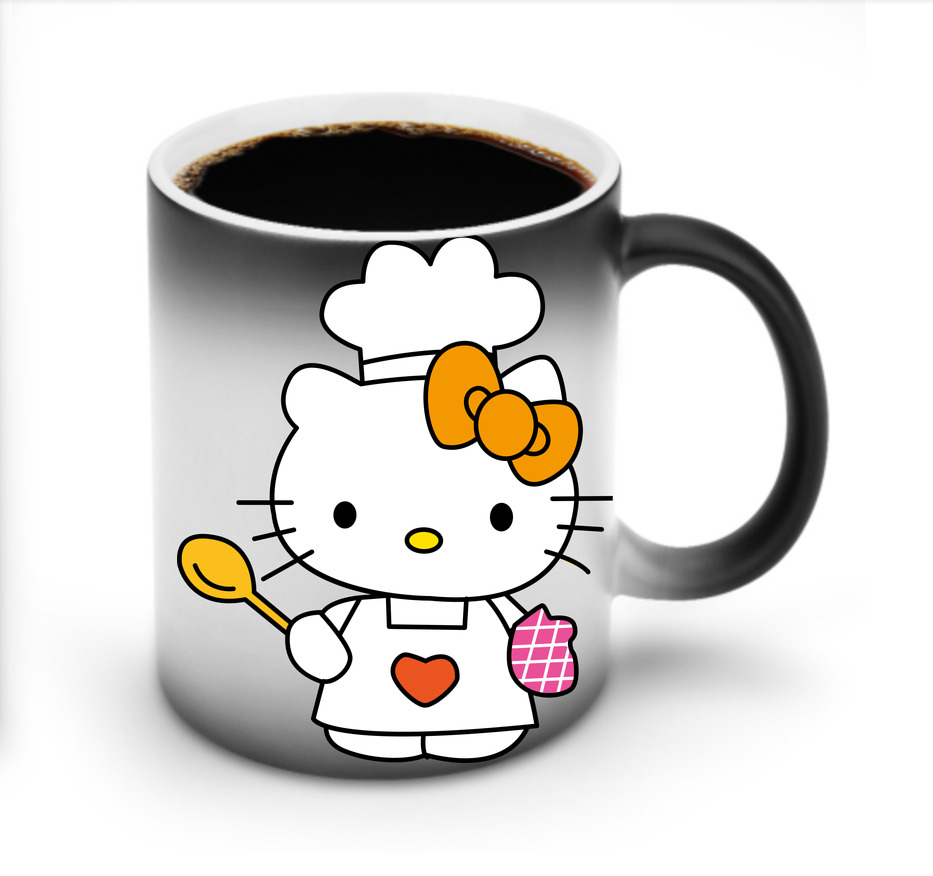 （画像用） Hello Kitty ハローキティ 温度変色マグカップ