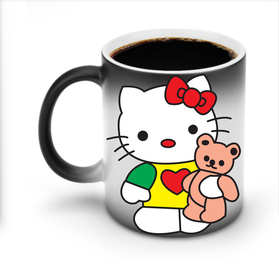 （画像用） Hello Kitty ハローキティ 温度変色マグカップ