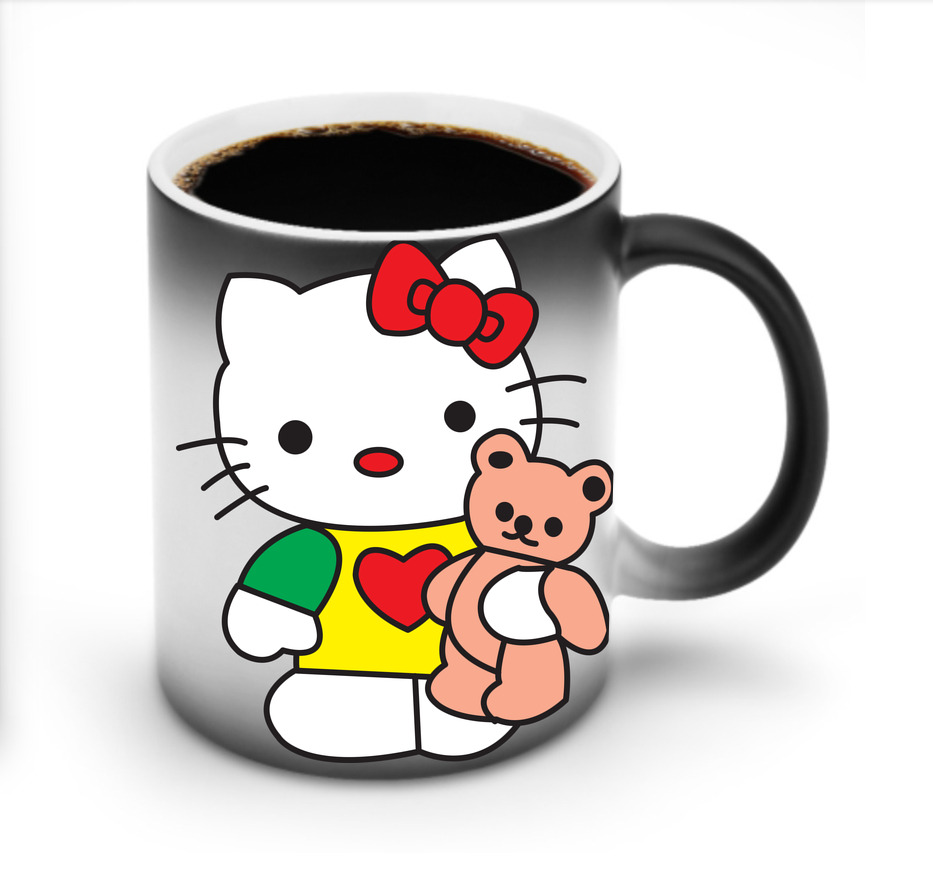 （画像用） Hello Kitty ハローキティ 温度変色マグカップ