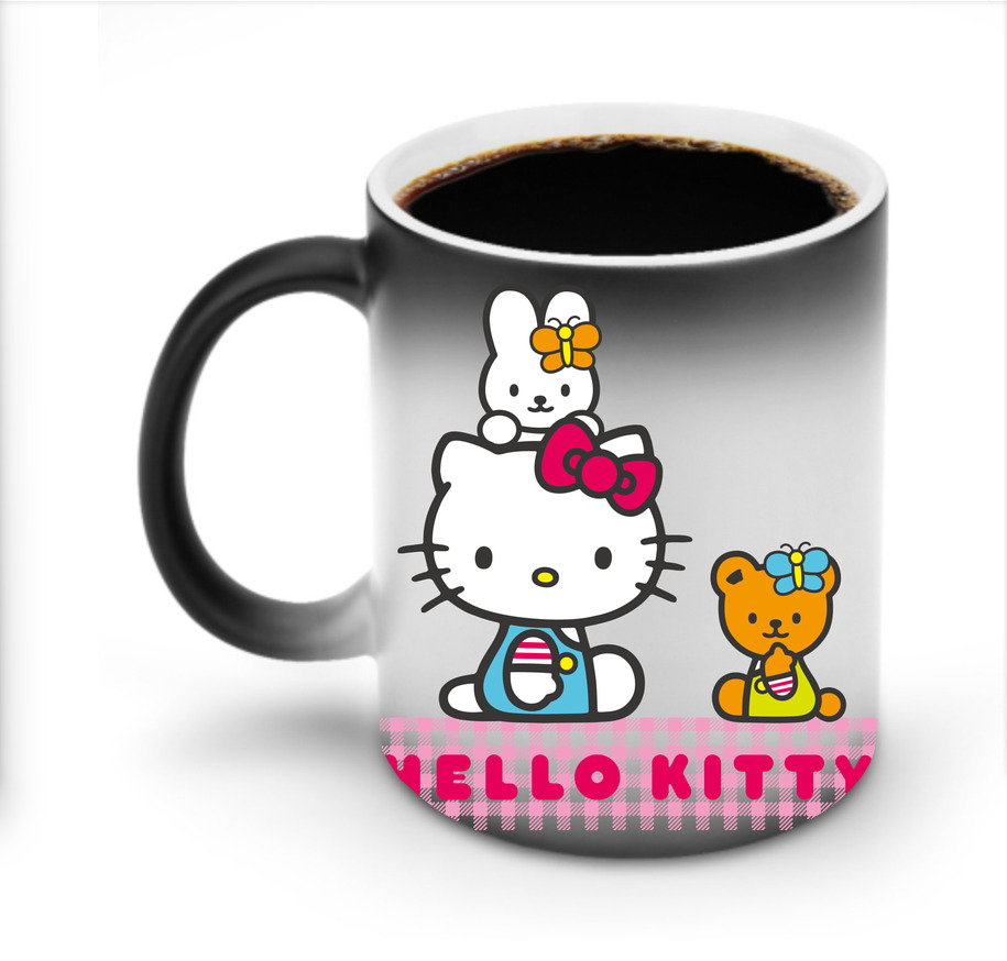 （画像用） Hello Kitty ハローキティ 温度変色マグカップ