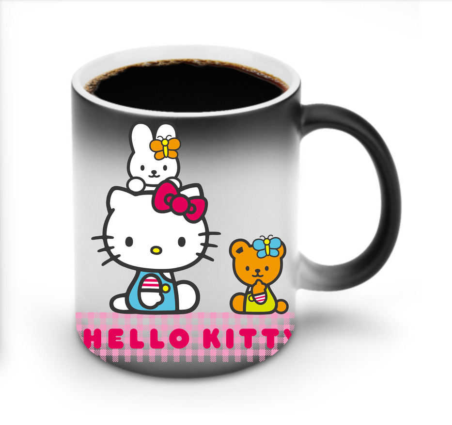 （画像用） Hello Kitty ハローキティ 温度変色マグカップ