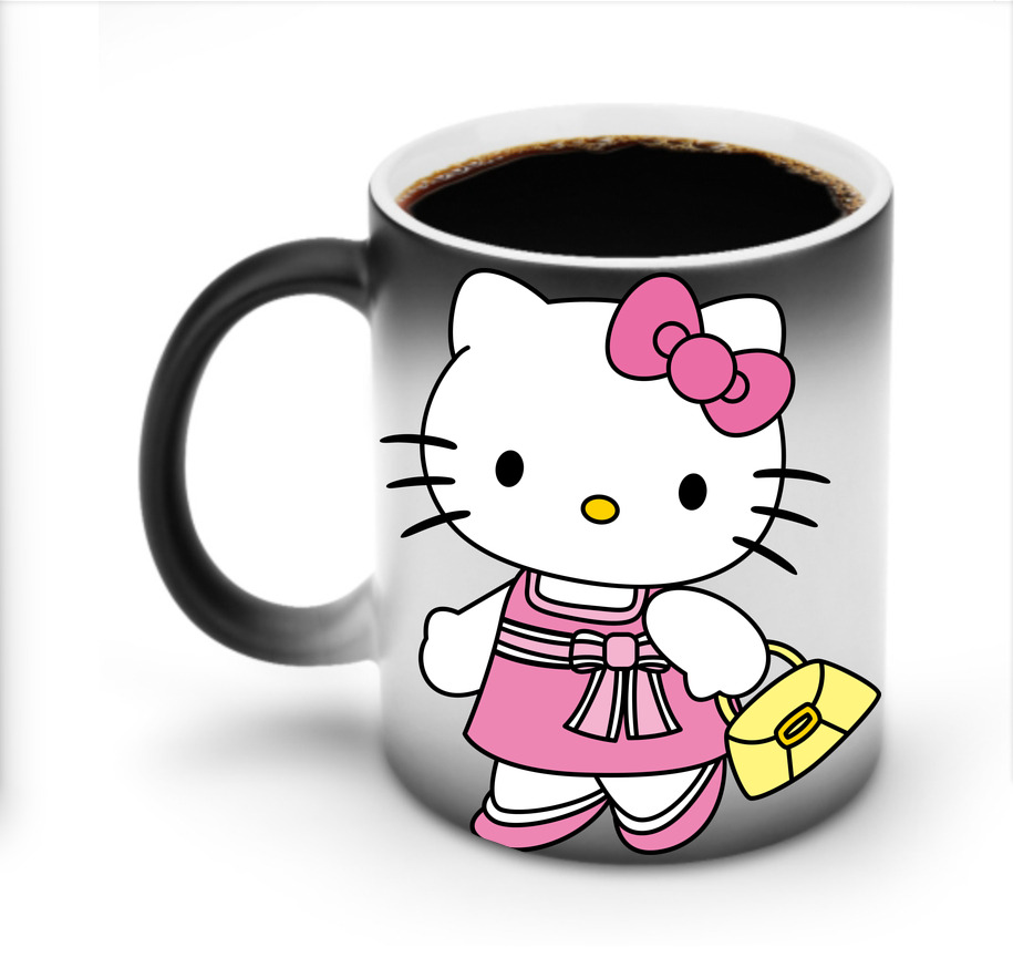 （画像用） Hello Kitty ハローキティ 温度変色マグカップ