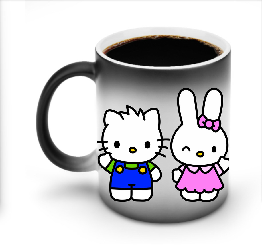 （画像用） Hello Kitty ハローキティ 温度変色マグカップ