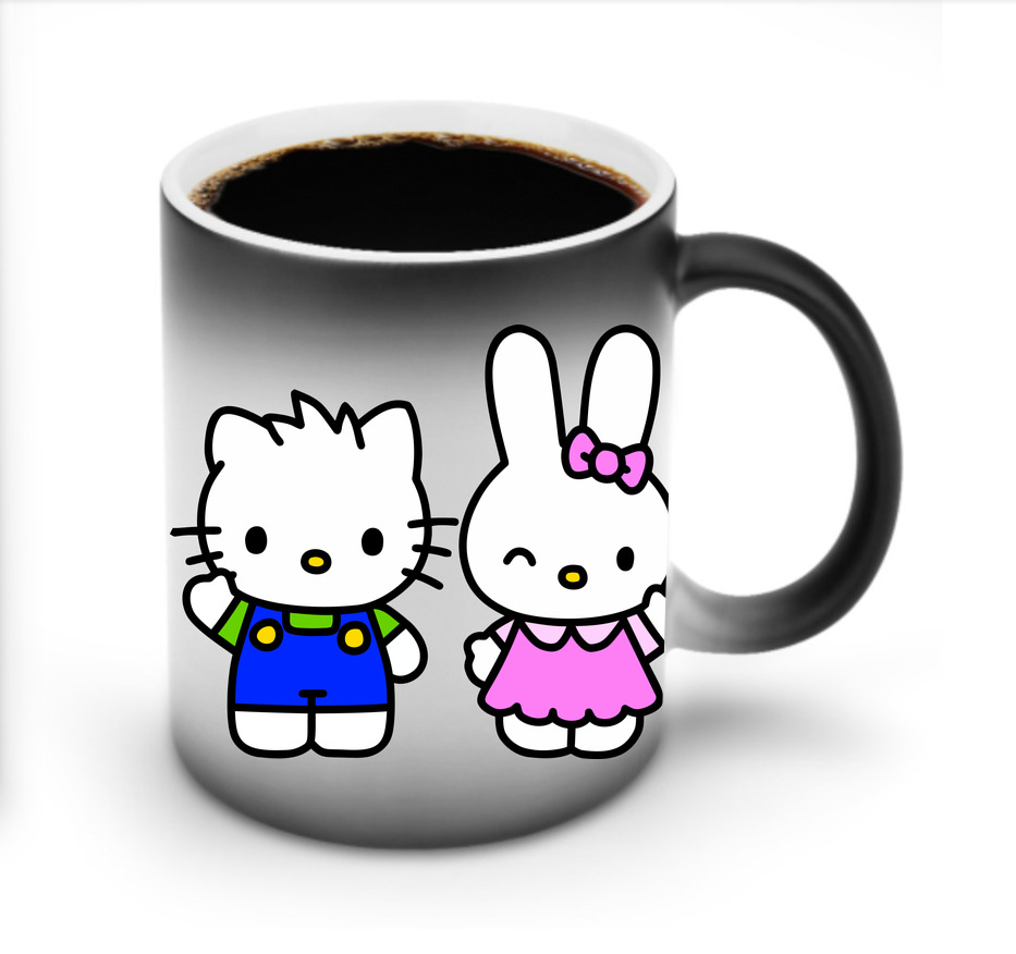（画像用） Hello Kitty ハローキティ 温度変色マグカップ
