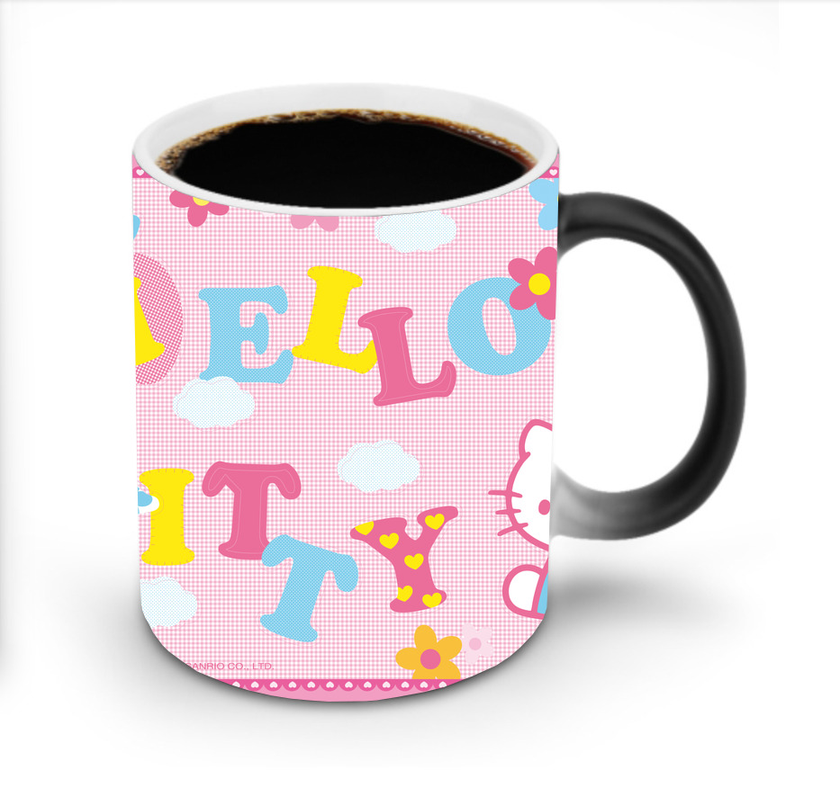 （画像用） Hello Kitty ハローキティ 温度変色マグカップ