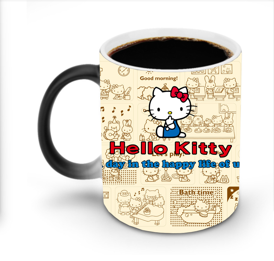 （画像用） Hello Kitty ハローキティ 温度変色マグカップ