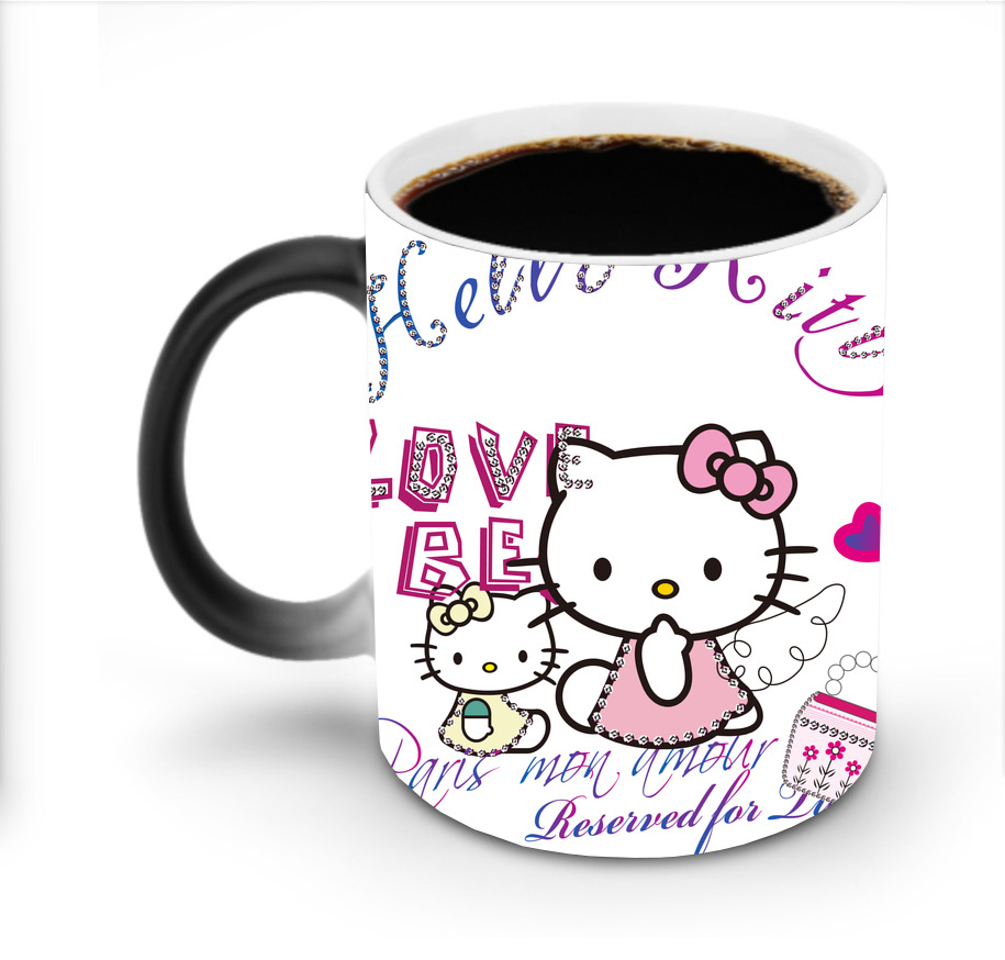 （画像用） Hello Kitty ハローキティ 温度変色マグカップ
