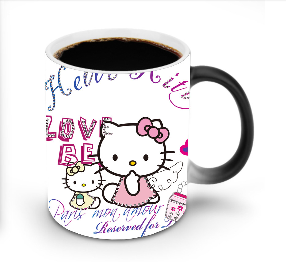 （画像用） Hello Kitty ハローキティ 温度変色マグカップ