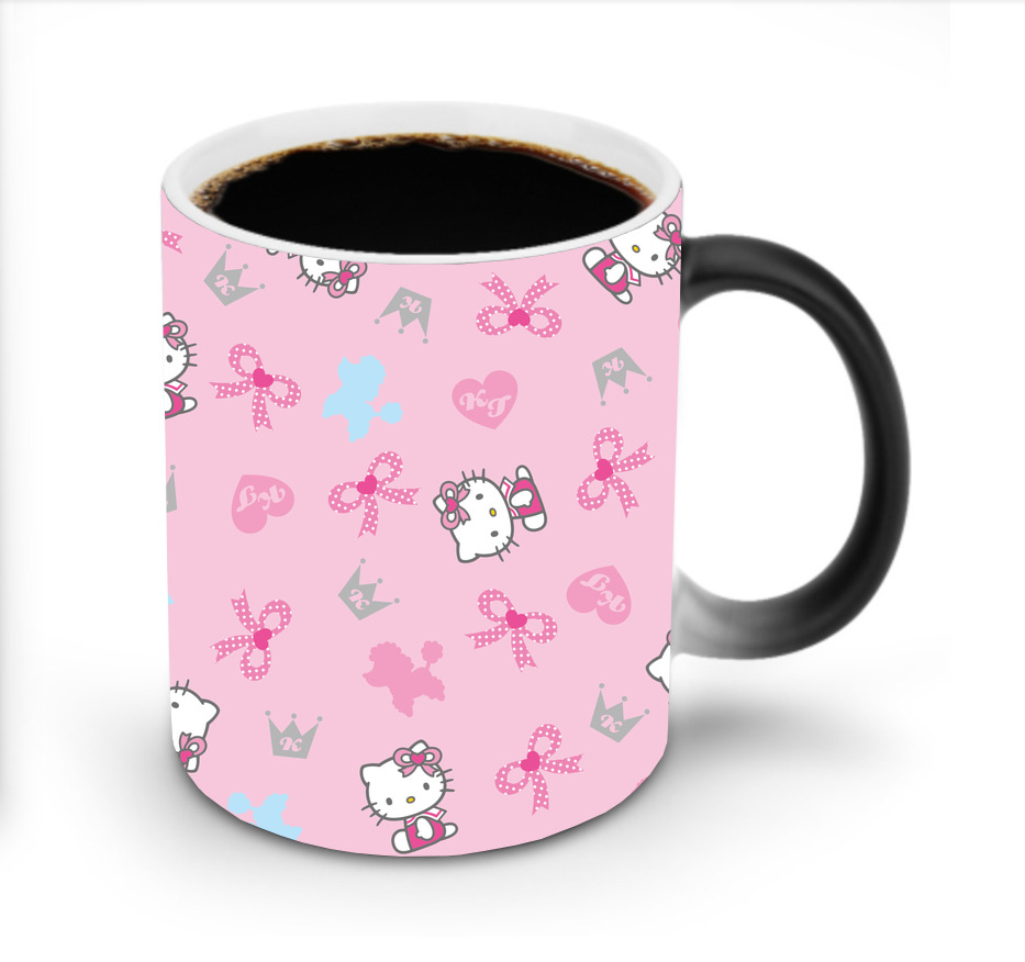 （画像用） Hello Kitty ハローキティ 温度変色マグカップ