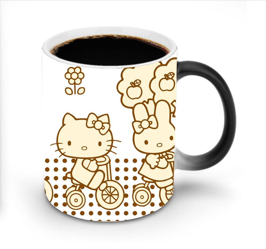 （画像用） Hello Kitty ハローキティ 温度変色マグカップ