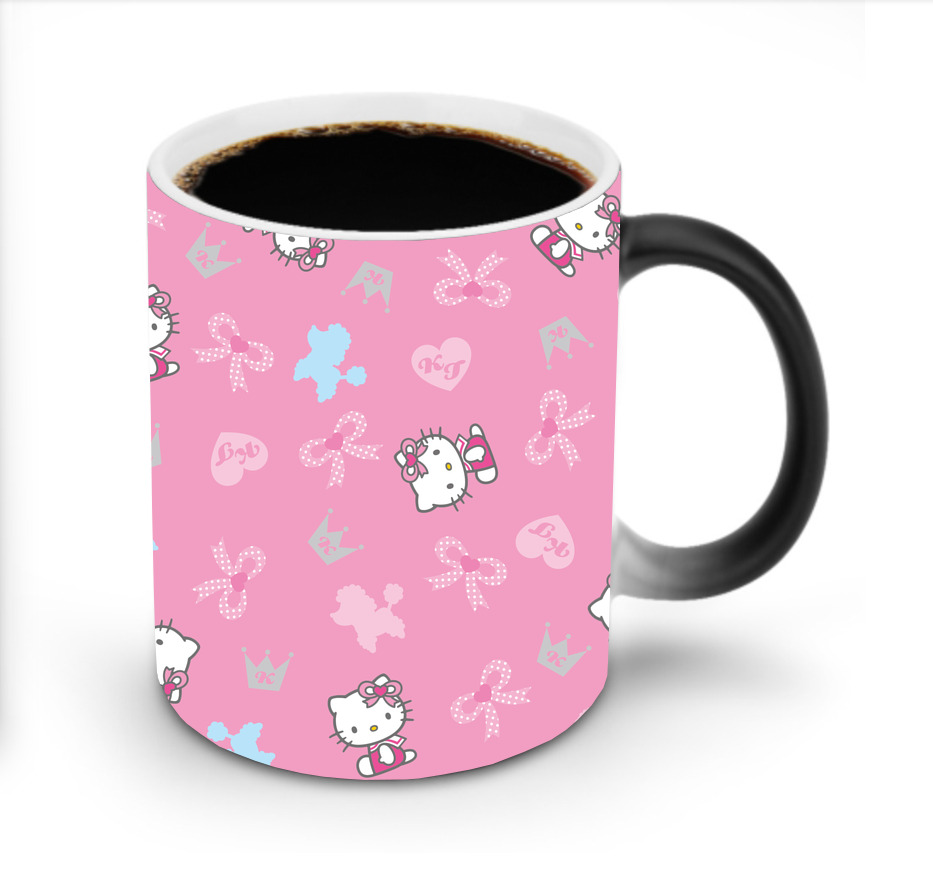 （画像用） Hello Kitty ハローキティ 温度変色マグカップ
