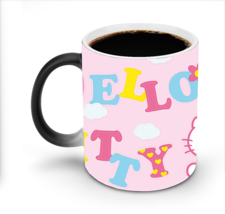 （画像用） Hello Kitty ハローキティ 温度変色マグカップ