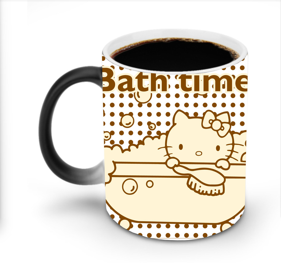 （画像用） Hello Kitty ハローキティ 温度変色マグカップ