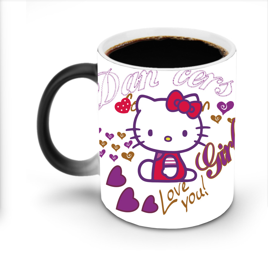 （画像用） Hello Kitty ハローキティ 温度変色マグカップ
