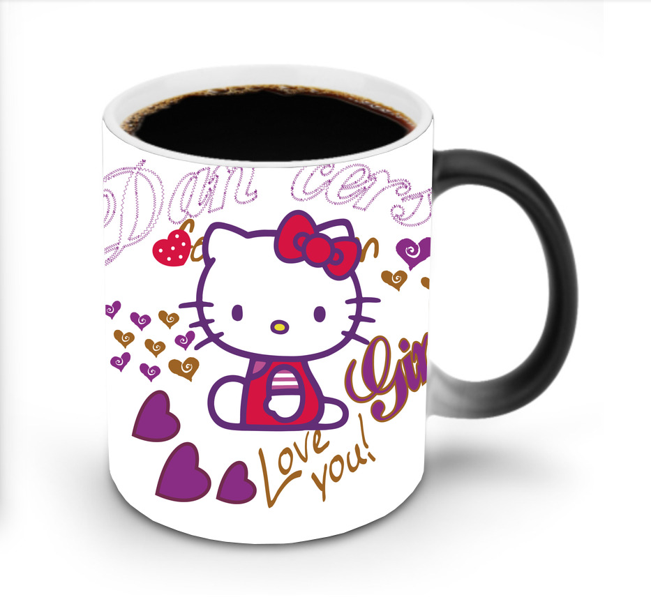 （画像用） Hello Kitty ハローキティ 温度変色マグカップ