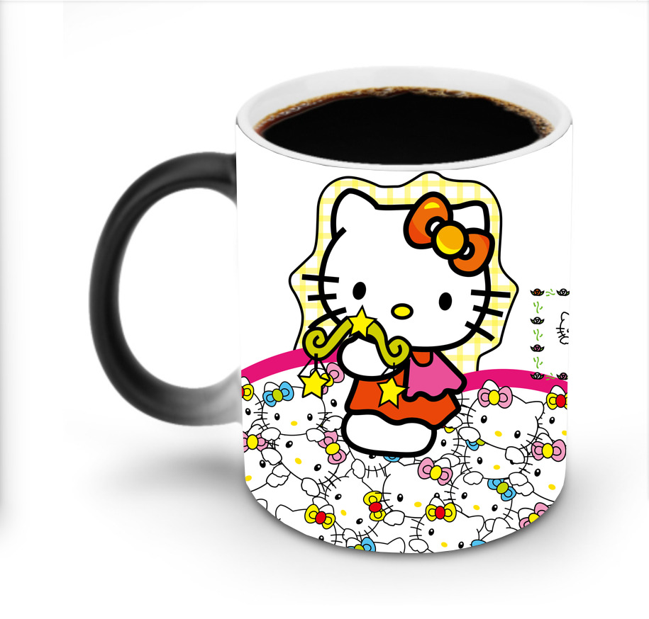 （画像用） Hello Kitty ハローキティ 温度変色マグカップ