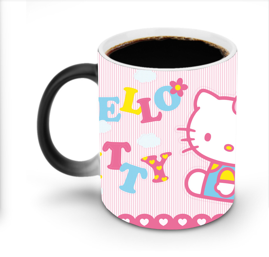 （画像用） Hello Kitty ハローキティ 温度変色マグカップ