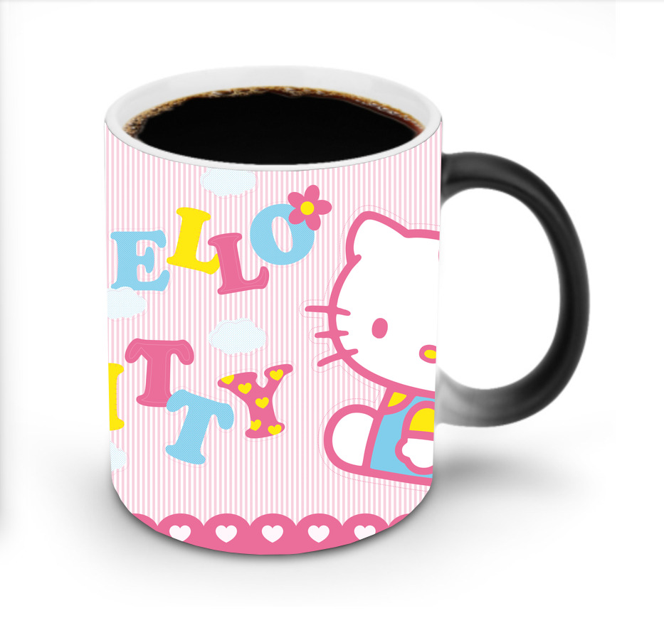 （画像用） Hello Kitty ハローキティ 温度変色マグカップ