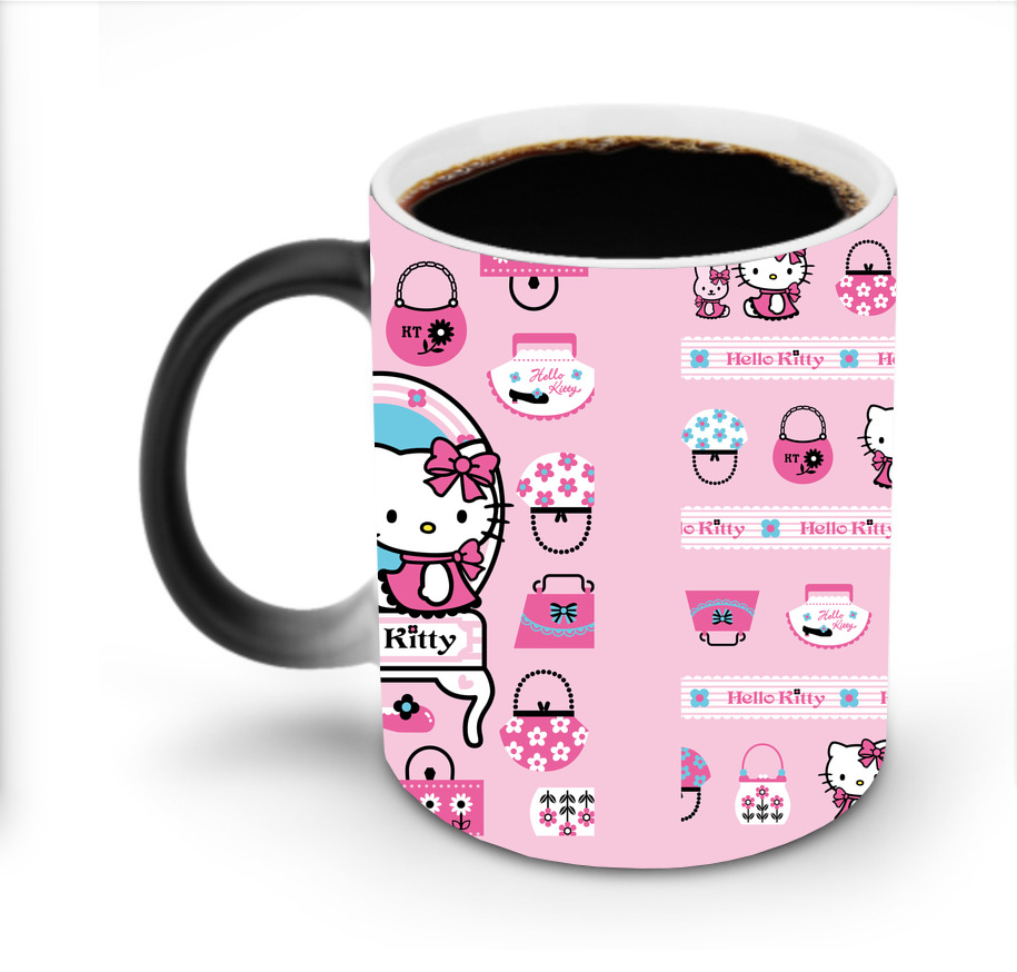 （画像用） Hello Kitty ハローキティ 温度変色マグカップ