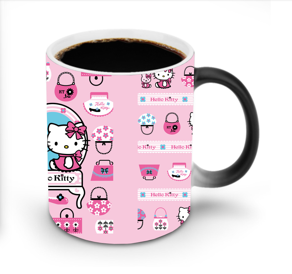 （画像用） Hello Kitty ハローキティ 温度変色マグカップ