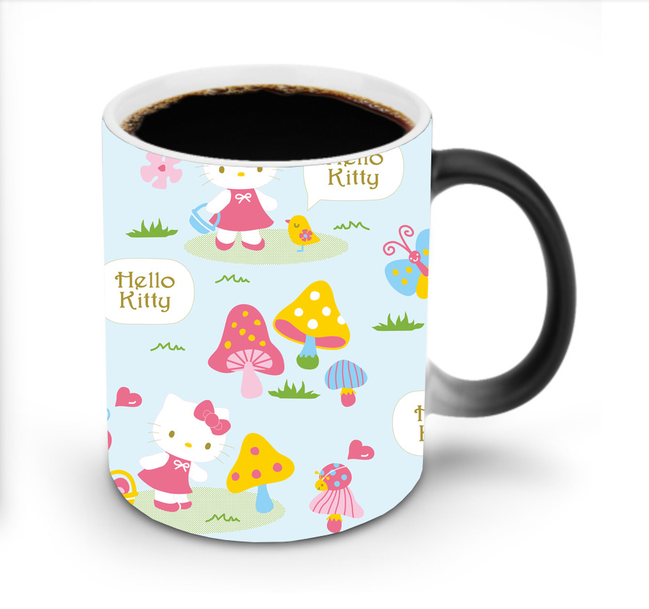（画像用） Hello Kitty ハローキティ 温度変色マグカップ