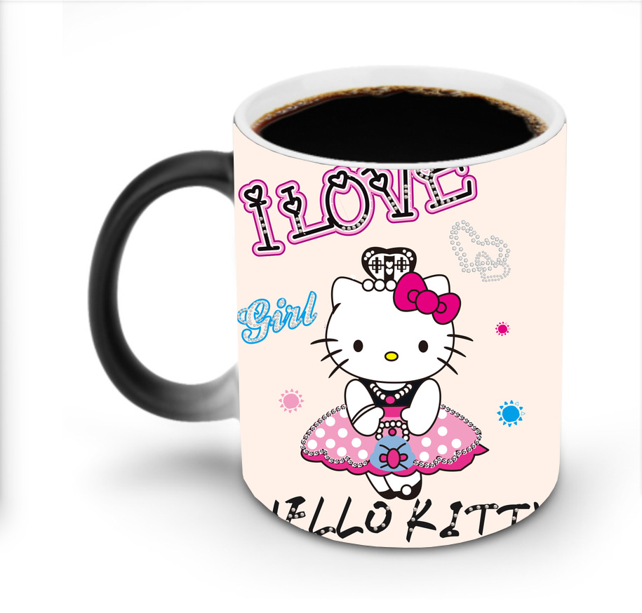 （画像用） Hello Kitty ハローキティ 温度変色マグカップ