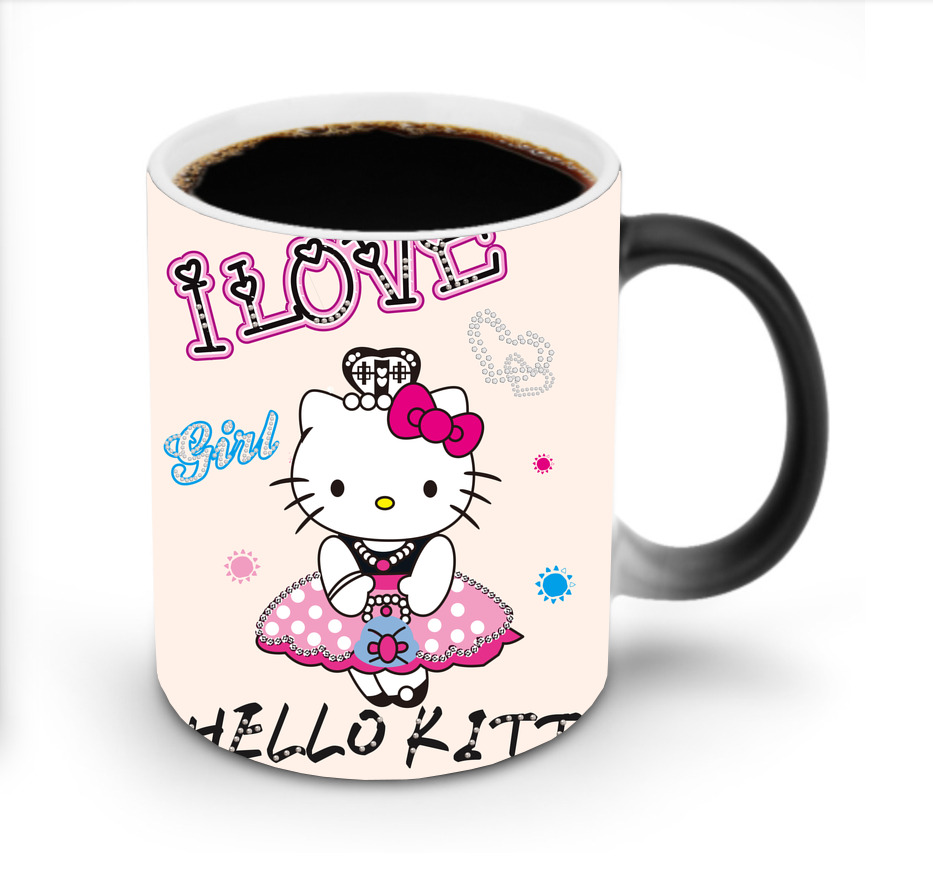 （画像用） Hello Kitty ハローキティ 温度変色マグカップ