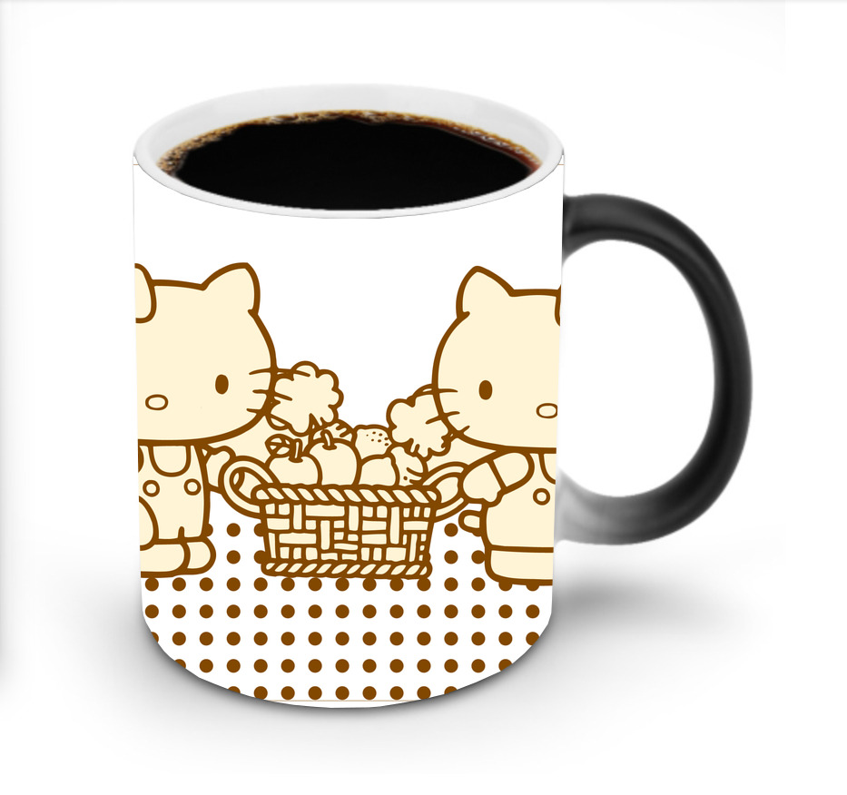 （画像用） Hello Kitty ハローキティ 温度変色マグカップ
