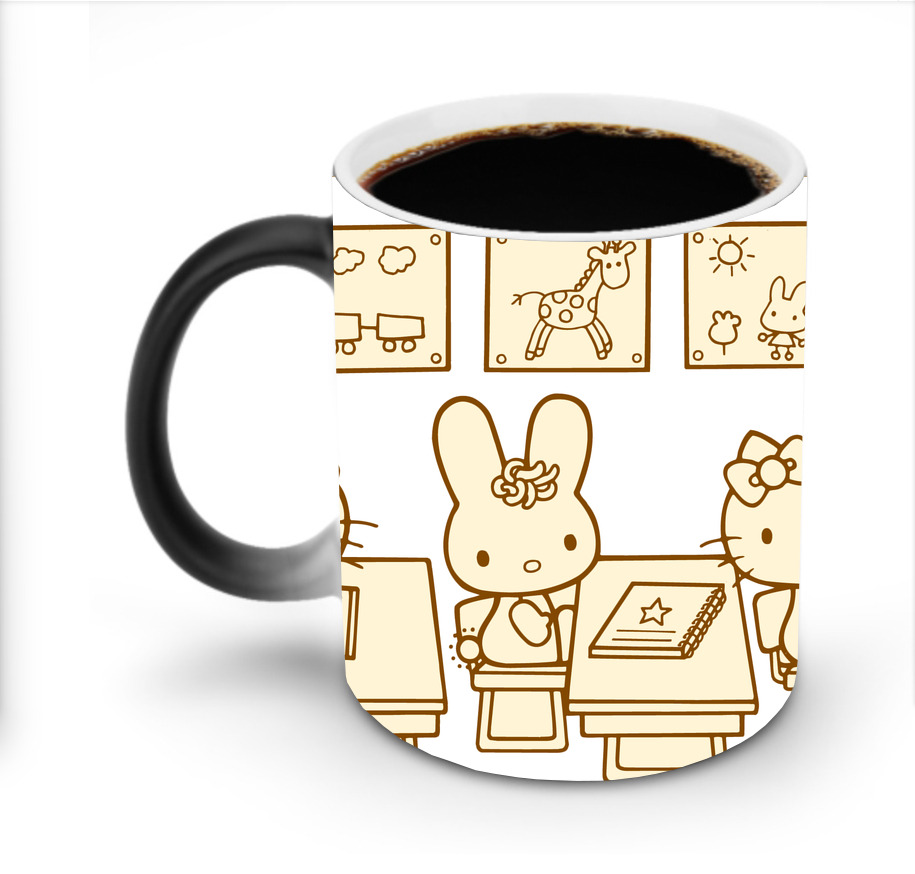 （画像用） Hello Kitty ハローキティ 温度変色マグカップ