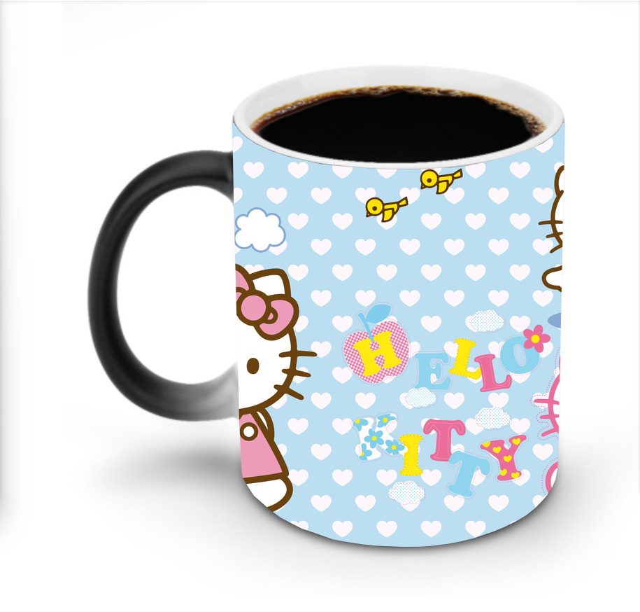 （画像用） Hello Kitty ハローキティ 温度変色マグカップ