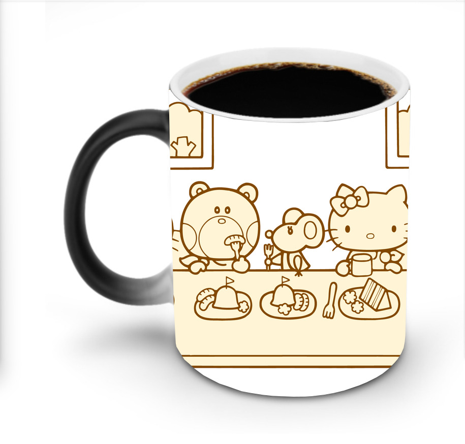 （画像用） Hello Kitty ハローキティ 温度変色マグカップ