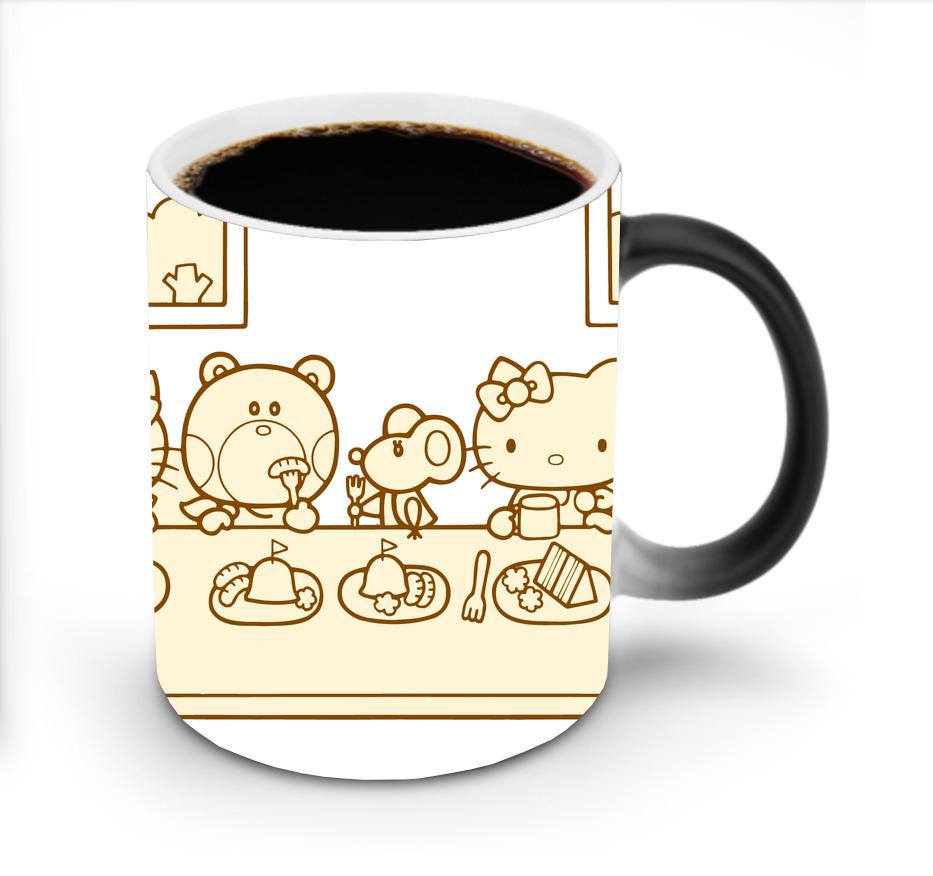 （画像用） Hello Kitty ハローキティ 温度変色マグカップ