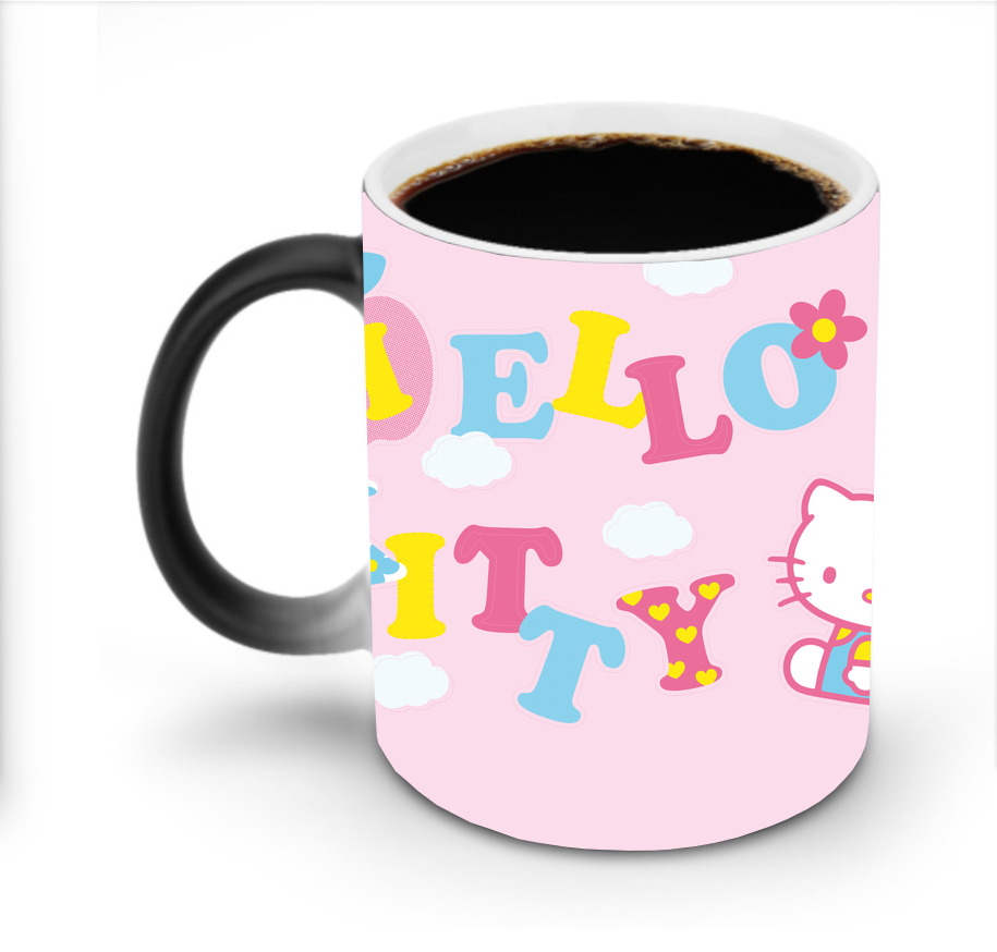 （画像用） Hello Kitty ハローキティ 温度変色マグカップ