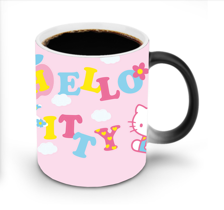 （画像用） Hello Kitty ハローキティ 温度変色マグカップ