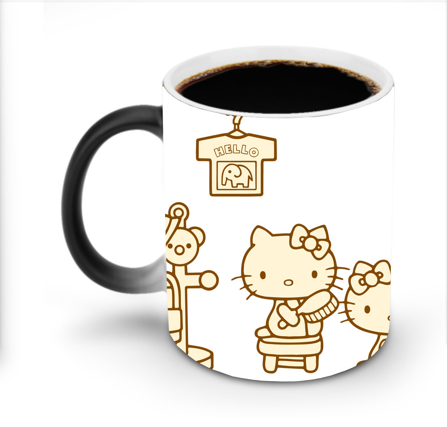 （画像用） Hello Kitty ハローキティ 温度変色マグカップ