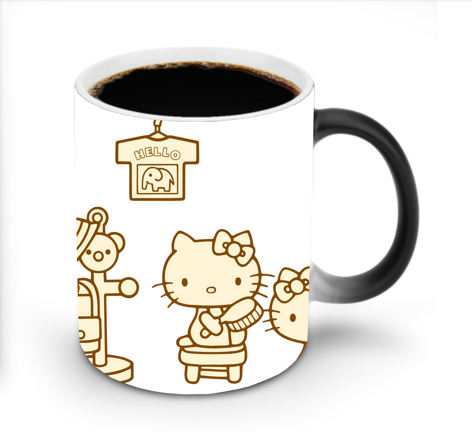 （画像用） Hello Kitty ハローキティ 温度変色マグカップ