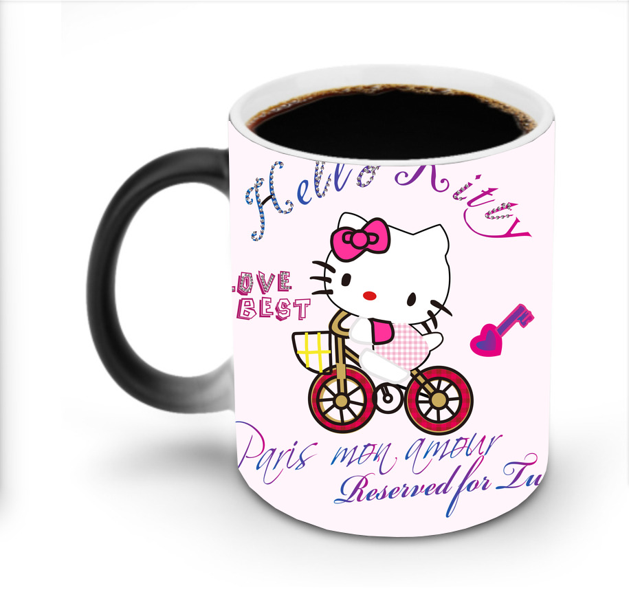 （画像用） Hello Kitty ハローキティ 温度変色マグカップ