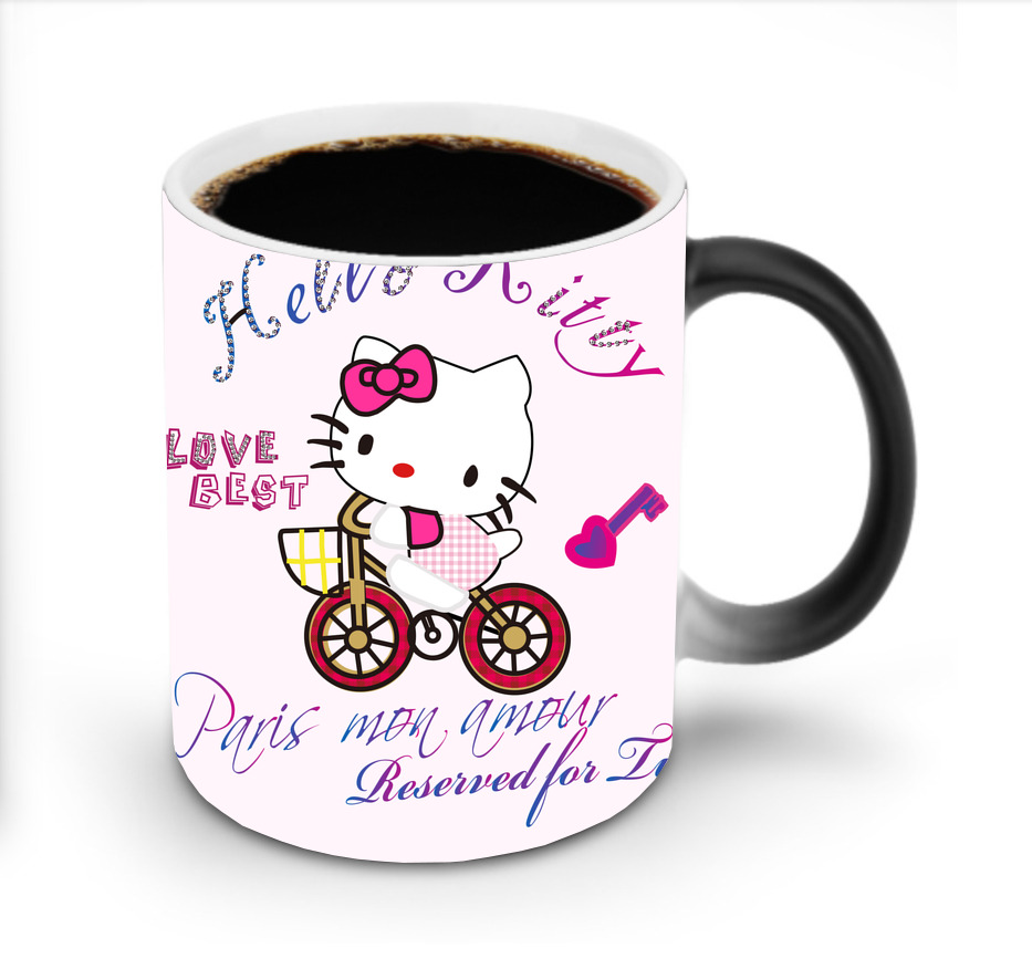（画像用） Hello Kitty ハローキティ 温度変色マグカップ