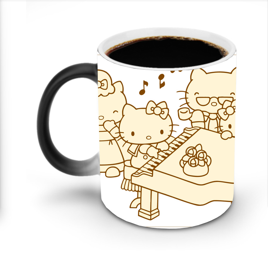 （画像用） Hello Kitty ハローキティ 温度変色マグカップ