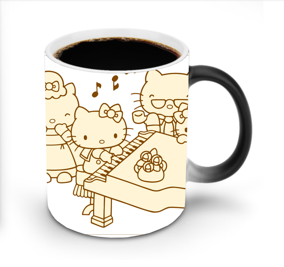 （画像用） Hello Kitty ハローキティ 温度変色マグカップ
