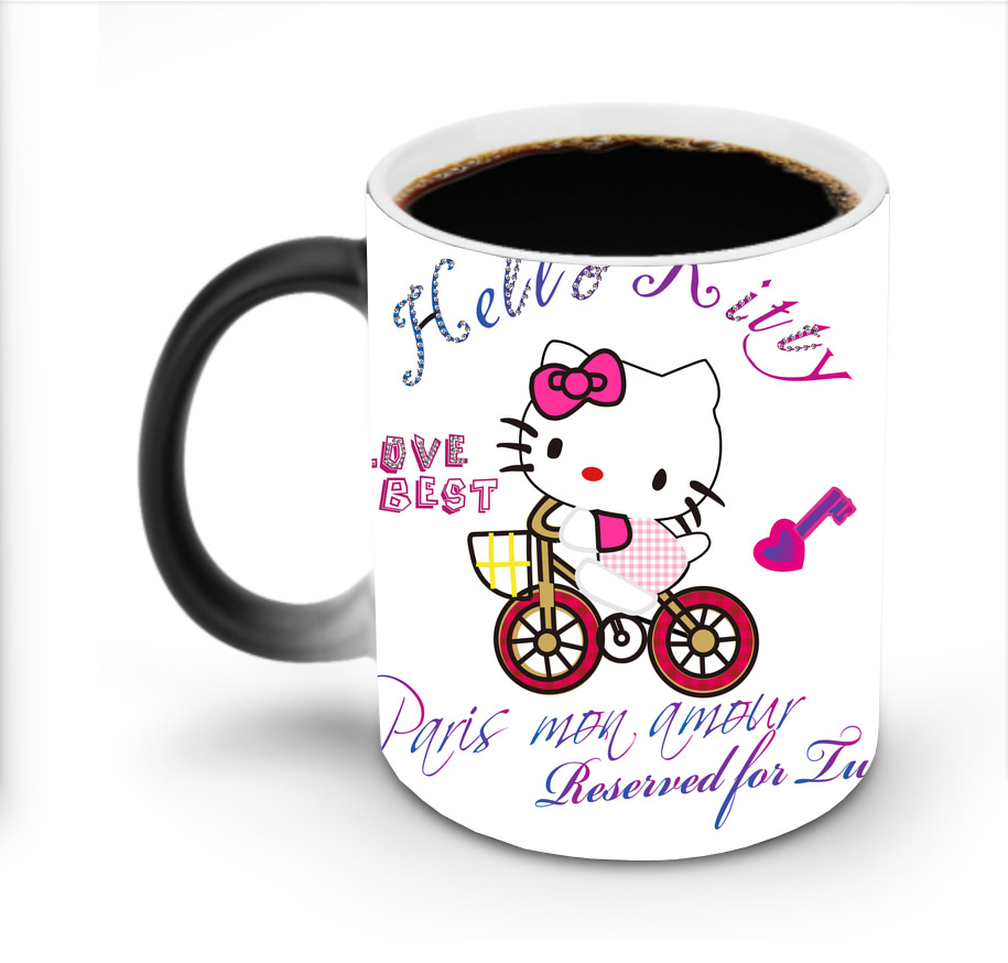 （画像用） Hello Kitty ハローキティ 温度変色マグカップ