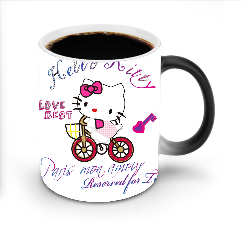 （画像用） Hello Kitty ハローキティ 温度変色マグカップ