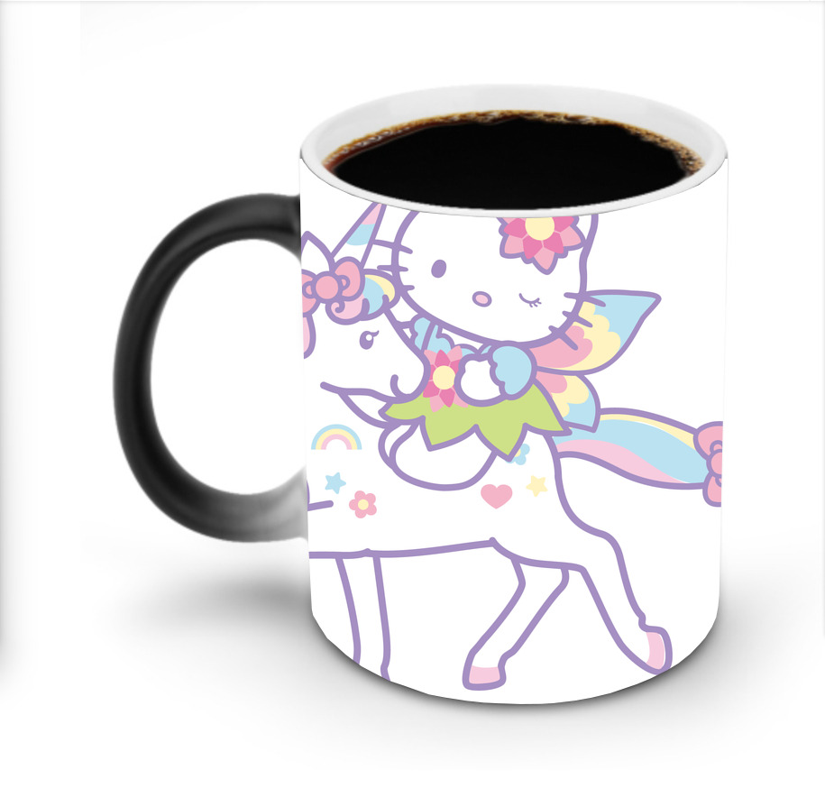 （画像用） Hello Kitty ハローキティ 温度変色マグカップ