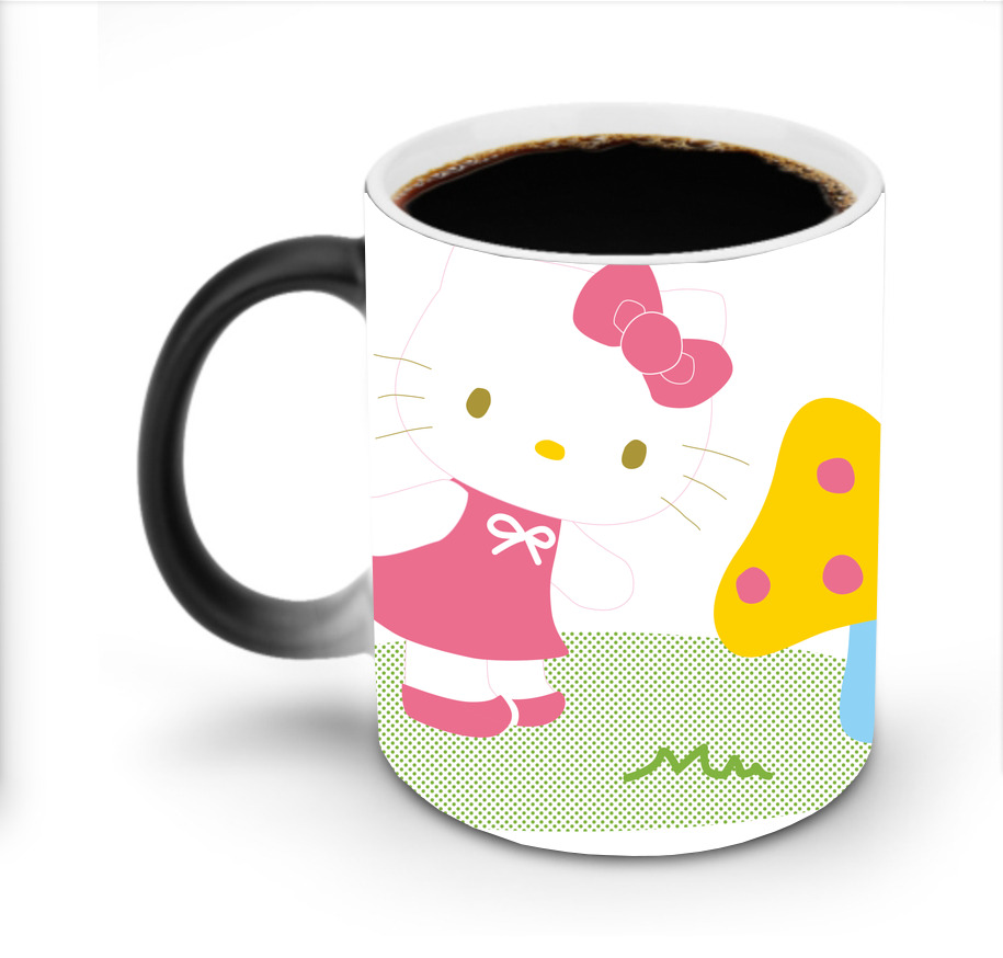 （画像用） Hello Kitty ハローキティ 温度変色マグカップ