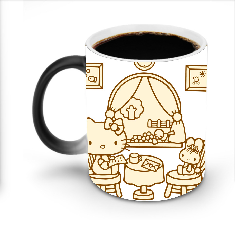 （画像用） Hello Kitty ハローキティ 温度変色マグカップ
